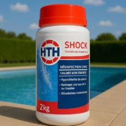 HTH Shock - 2 Kg Chlore Choc Non Stabilisé -Matériel De Nettoyage img 1139 02 1080