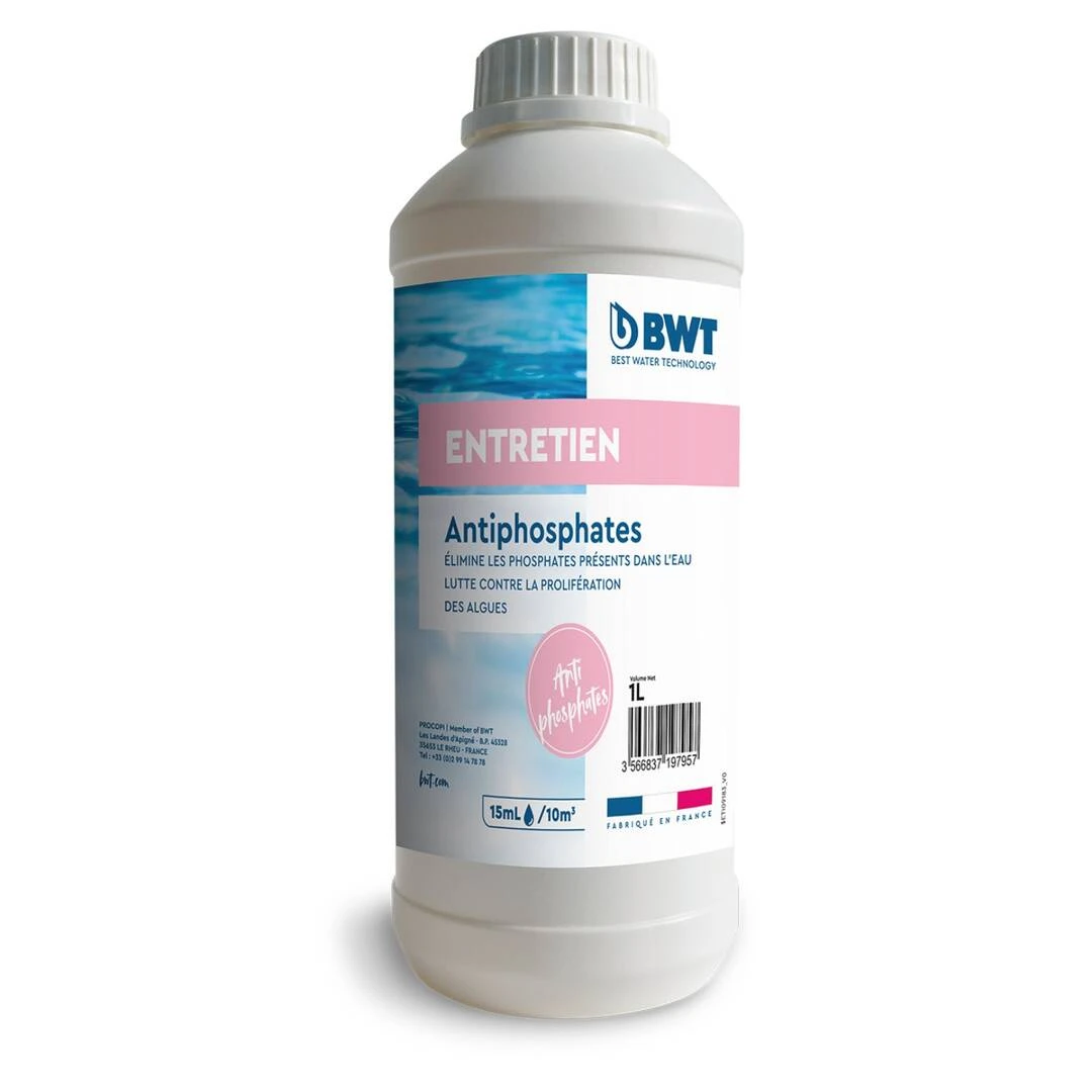 Anti Phosphate Piscine - 1L BWT 3 Anti Phosphate Piscine - 1L BWT